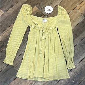Brand new with tags!! Princess Polly Light Yellow/light green  Mini Dress